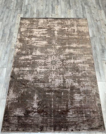 Ковер турецкий B205K2 MONZA (Акрил, Эвкалиптовый шелк, серый, коричневый)