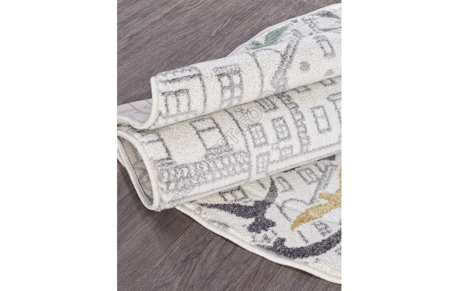 Детский ковер SOFIT C040 - LIGHT CREAM - Овал