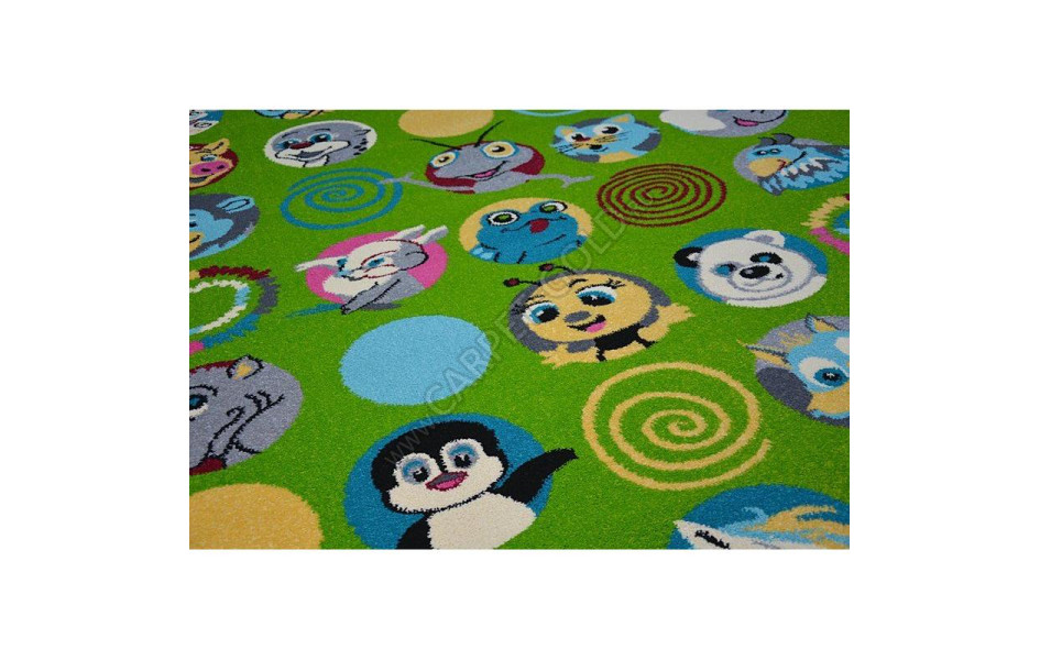 Детский ковер agnella funky top sus green