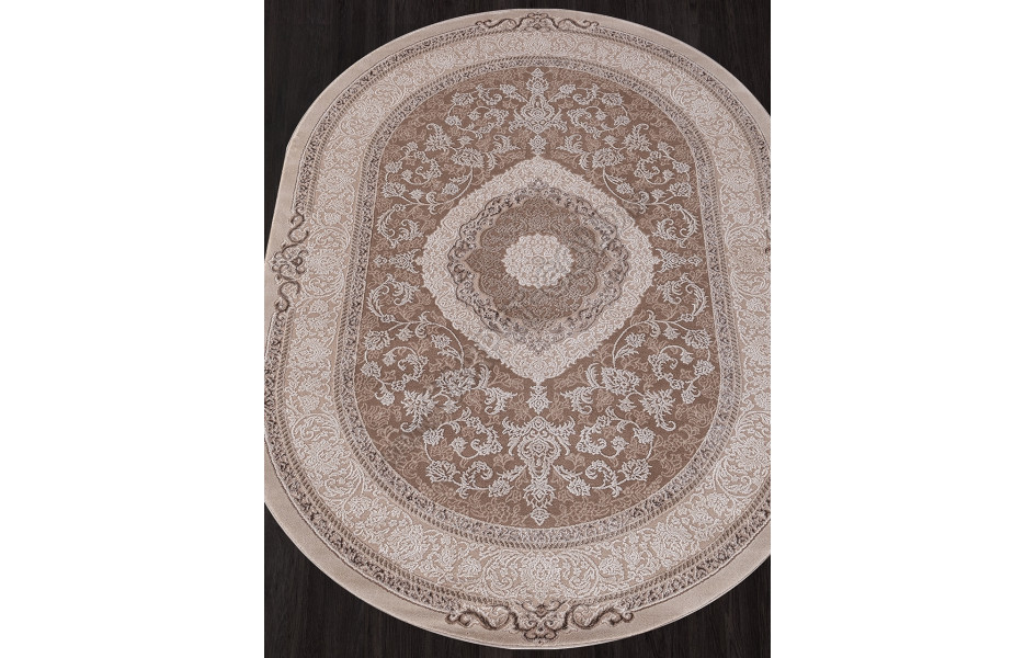 Ковер 03874B - BROWN / BROWN - Овал ARMINA