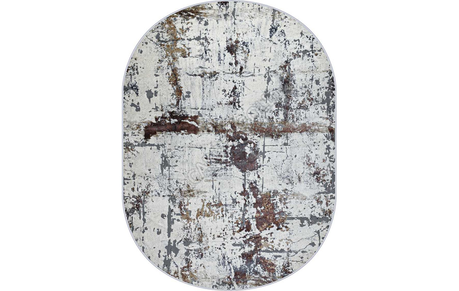 Турецкий ковер Regnum 37379A OVAL TERRA / L.GREY