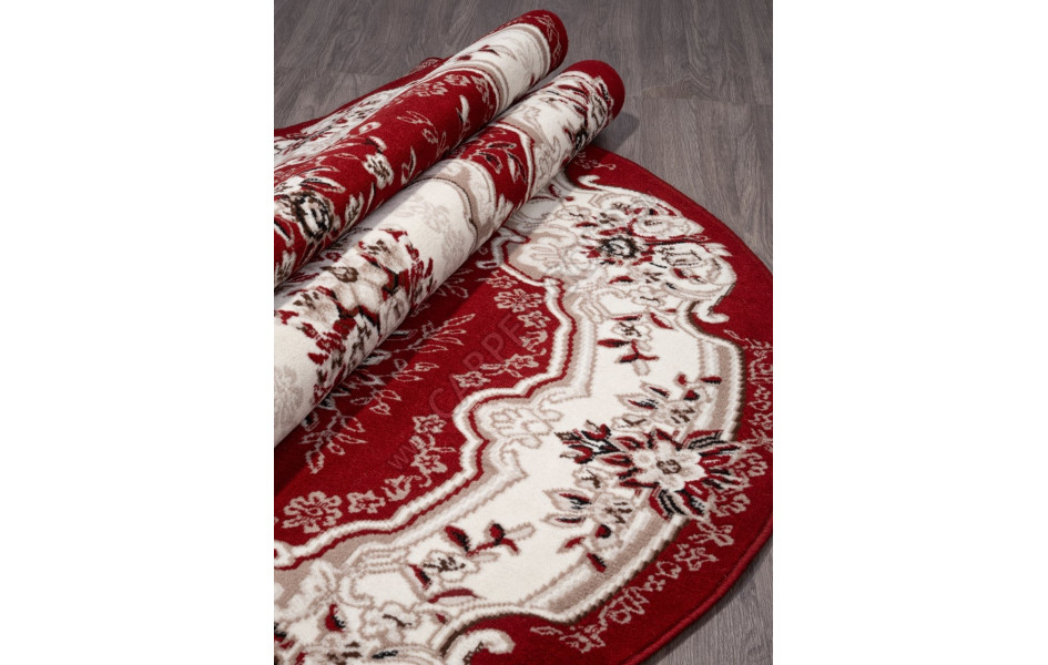 Ковер D017 - RED - Овал - коллекция GAVANA