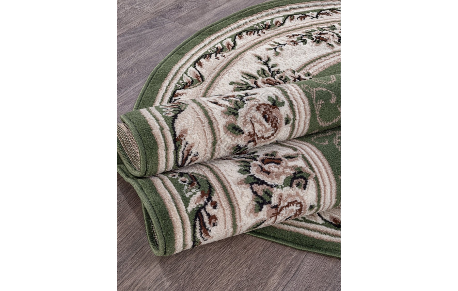 Ковер 5444 - зеленый - Овал - коллекция GAVANA