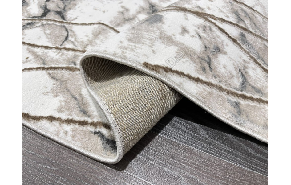 Турецкий ковер 40629B_COKME BEJ / K.GRI ОВАЛ