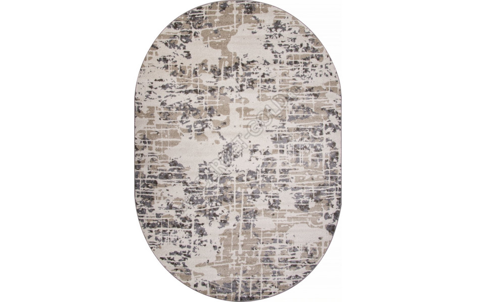 Ковер F053 - BEIGE - Овал - коллекция TORNADO