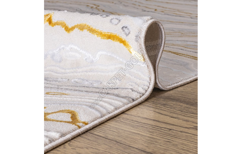 КОВРЫ ДИЗАЙН F592AS ЦВЕТ BEIGE / GOLD