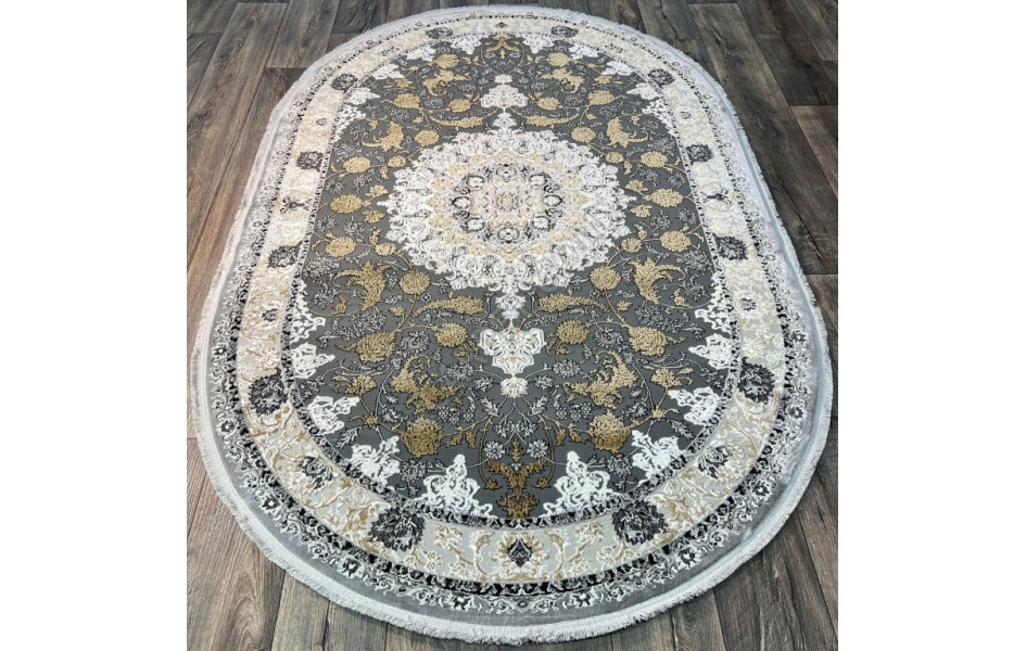 ISFAHAN 29026A BEIGE-GREY овал